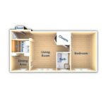 Metropolitan Narberth Hall 1 Bedroom Floor Plan