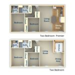 Metropolitan West Chester 2 Bedroom Floor Plan