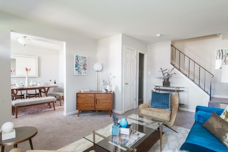 The Metropolitan West Goshen - Apartment interior living room and dining room